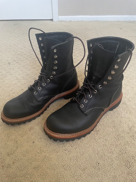Red Wing Logger Boots 4501 Mens Size 8.5 D Black main image 12